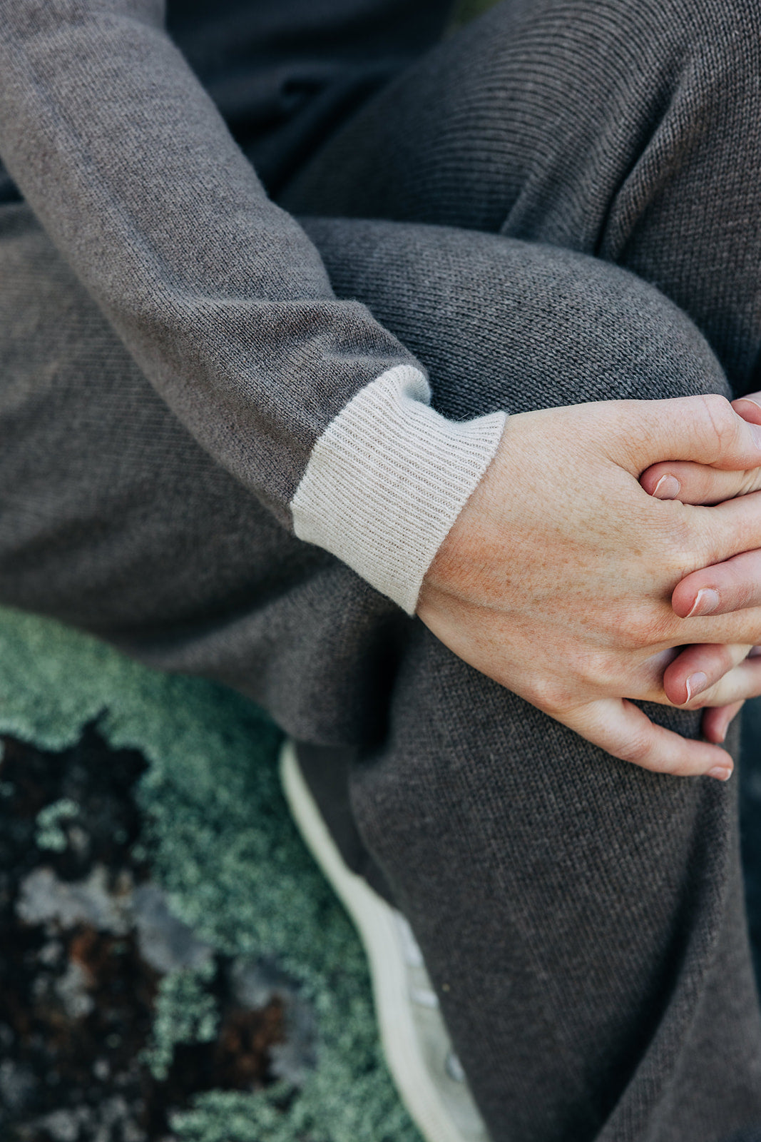 Brown with Oatmeal Contrast Swing