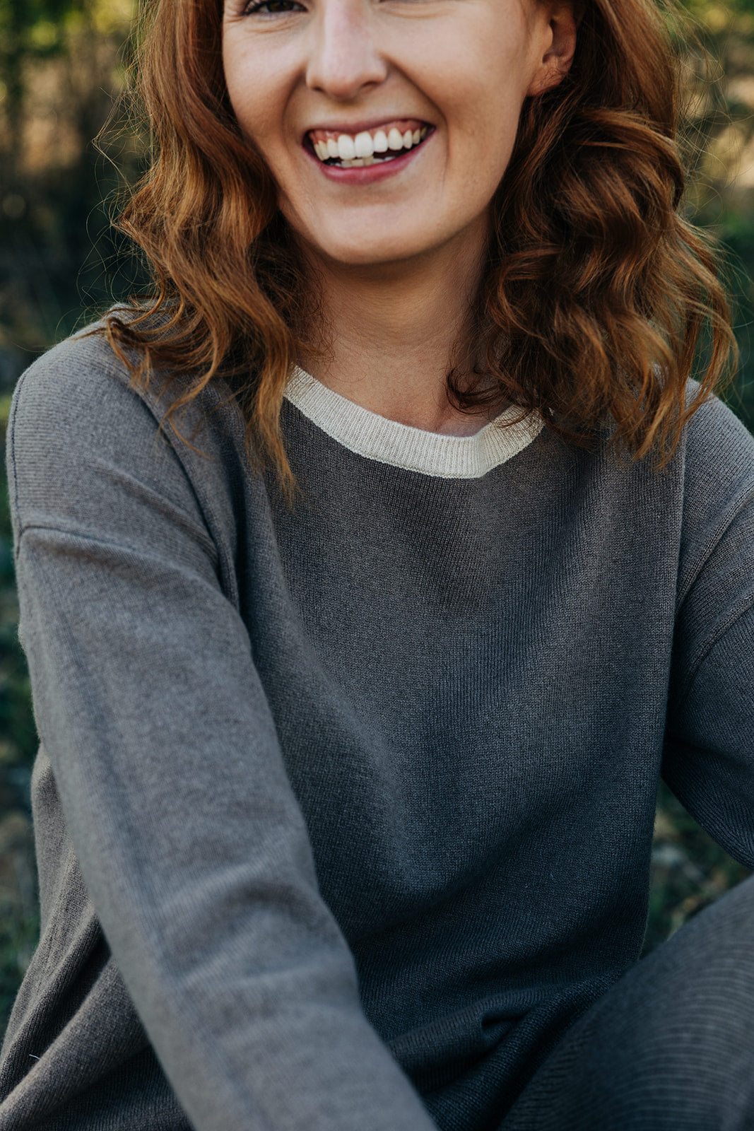 Brown with Oatmeal Contrast Swing