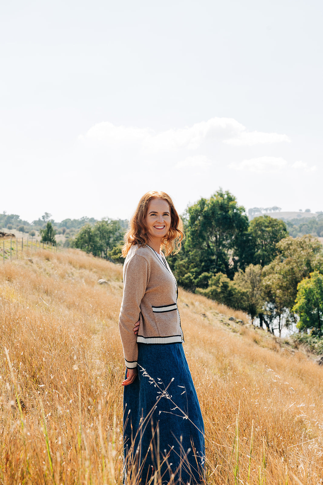 Camel Short Cardigan