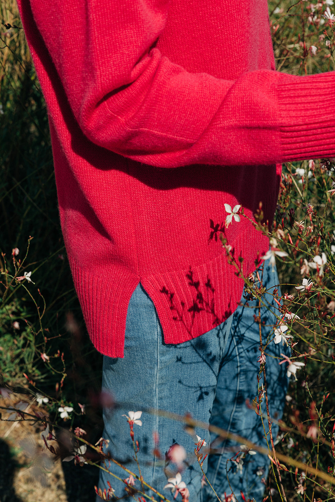 Bright Pink Polo Neck