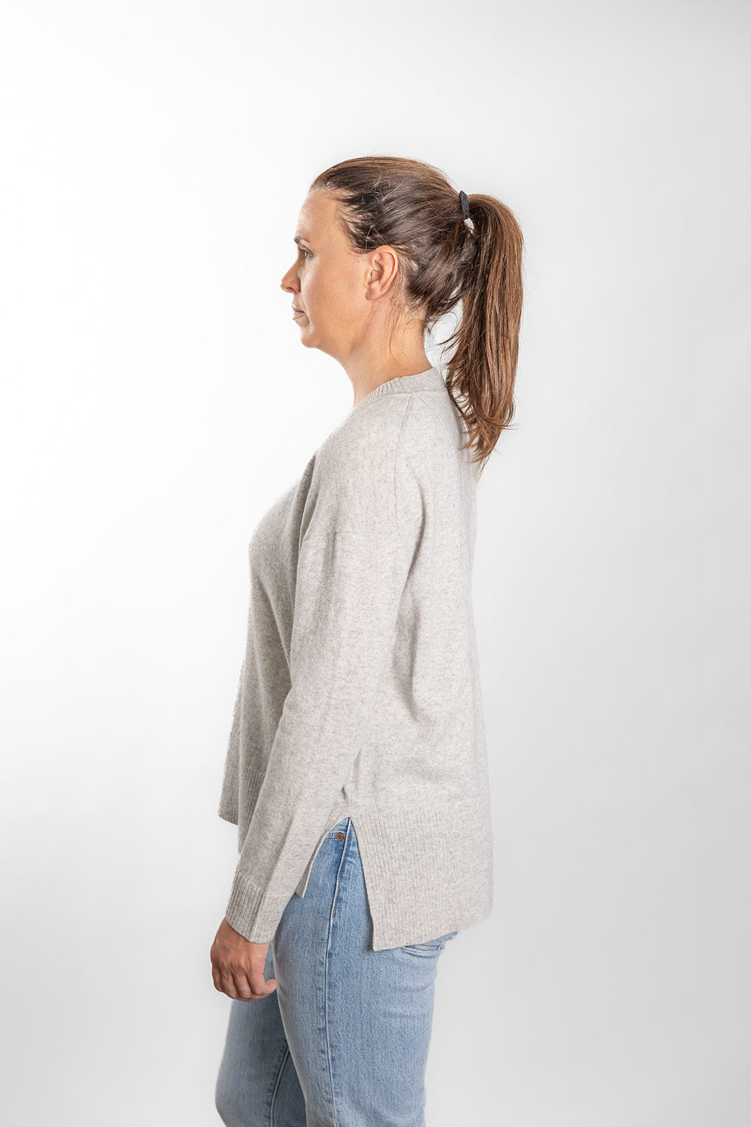 Grey Crew Neck Jumper
