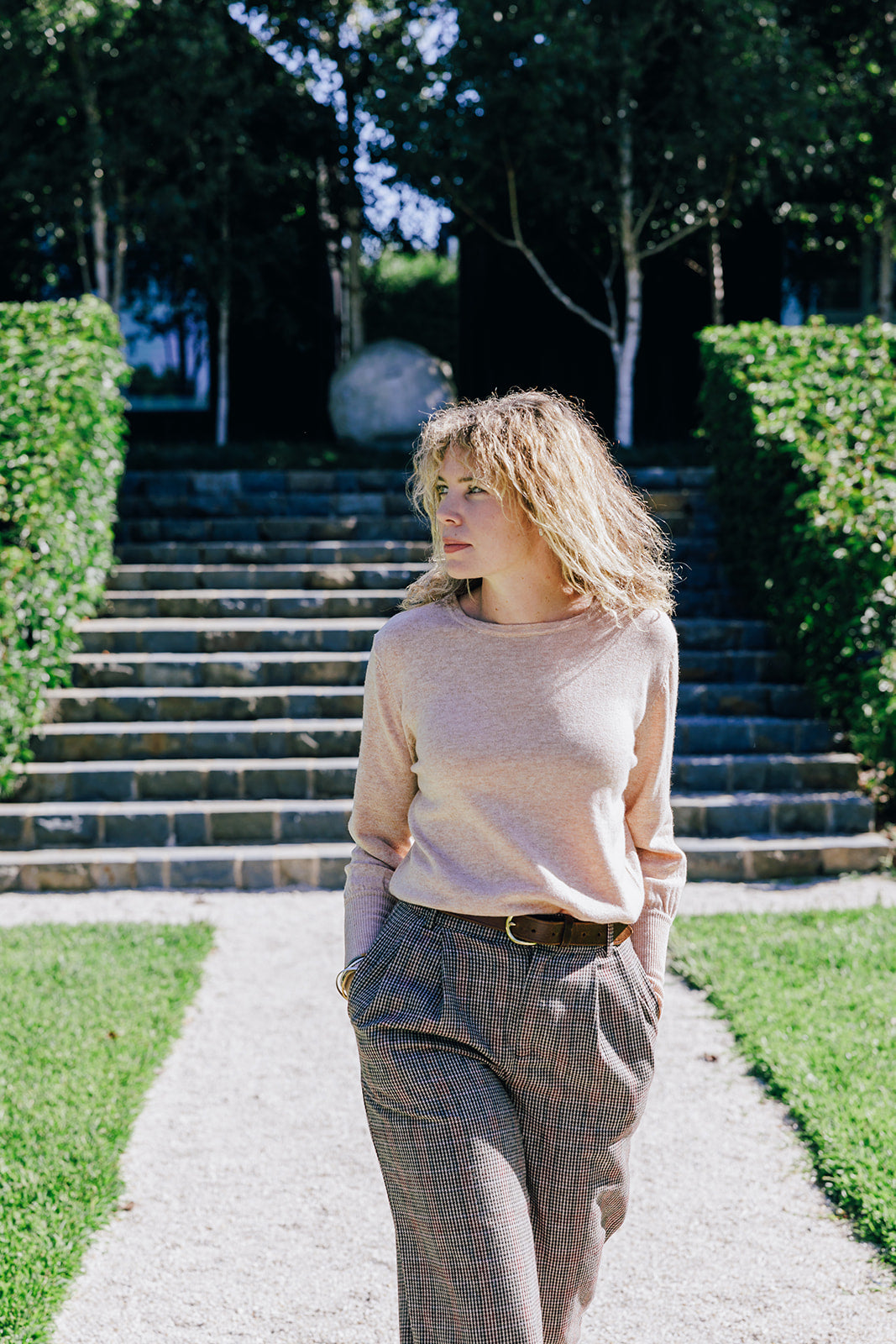 Oatmeal Bell Sleeve Crew