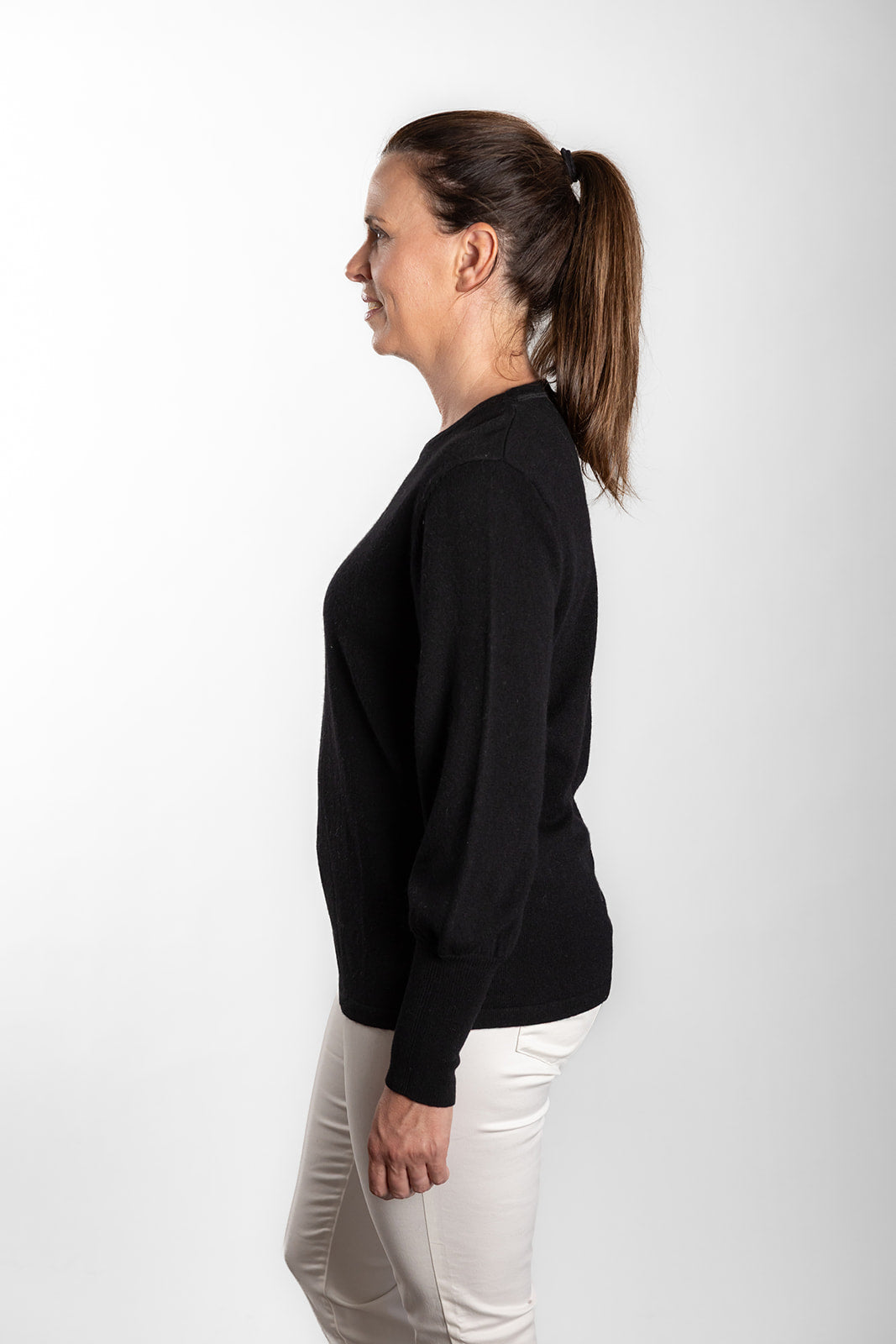 Black Bell Sleeve Crew