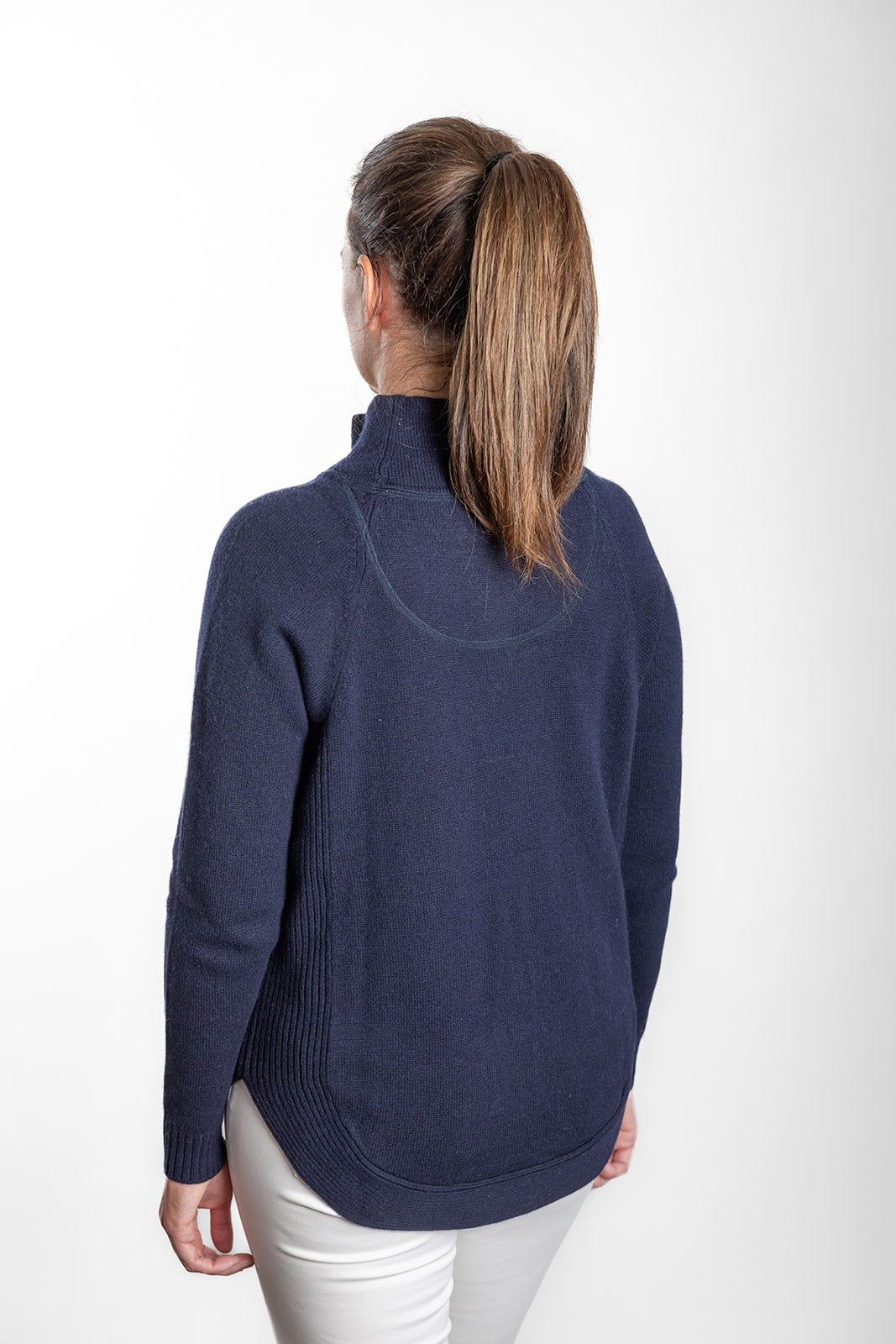 Navy Funnel Neck