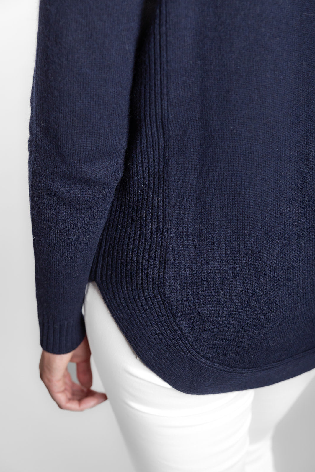 Navy Funnel Neck