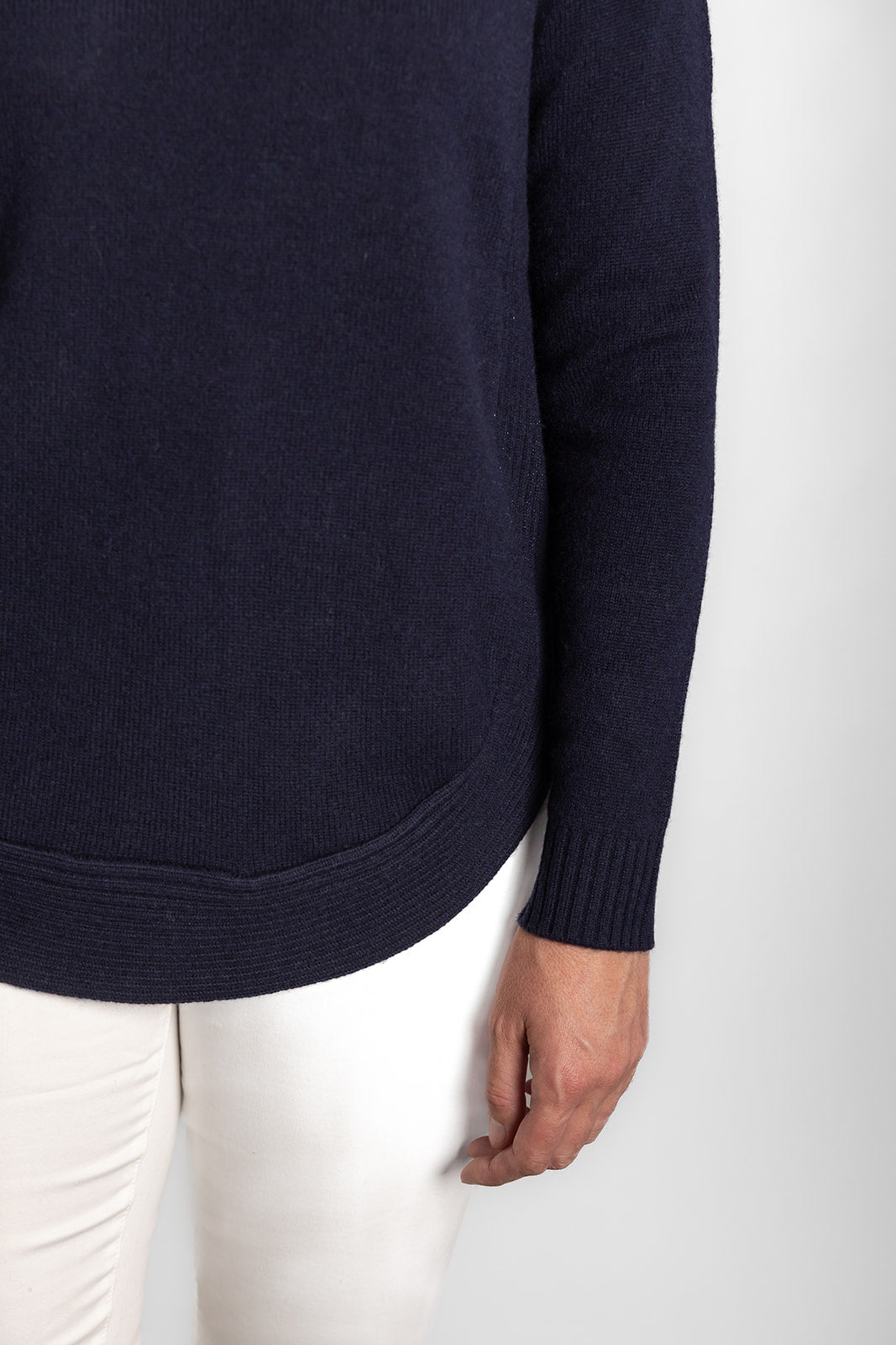 Navy Funnel Neck