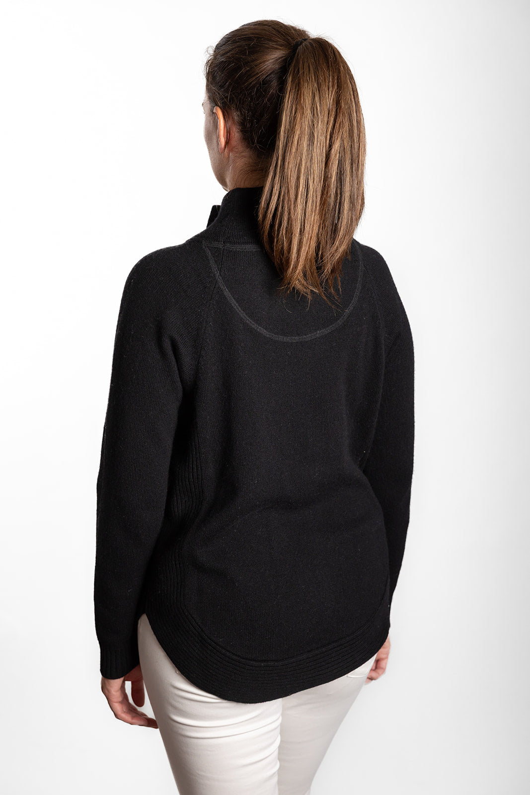 Black Funnel Neck