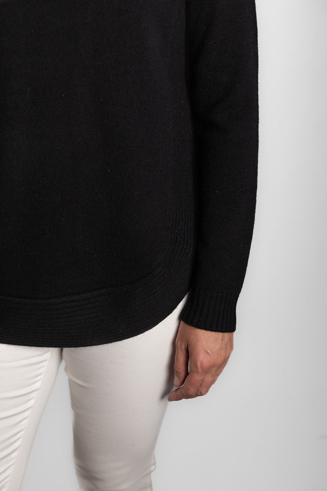 Black Funnel Neck