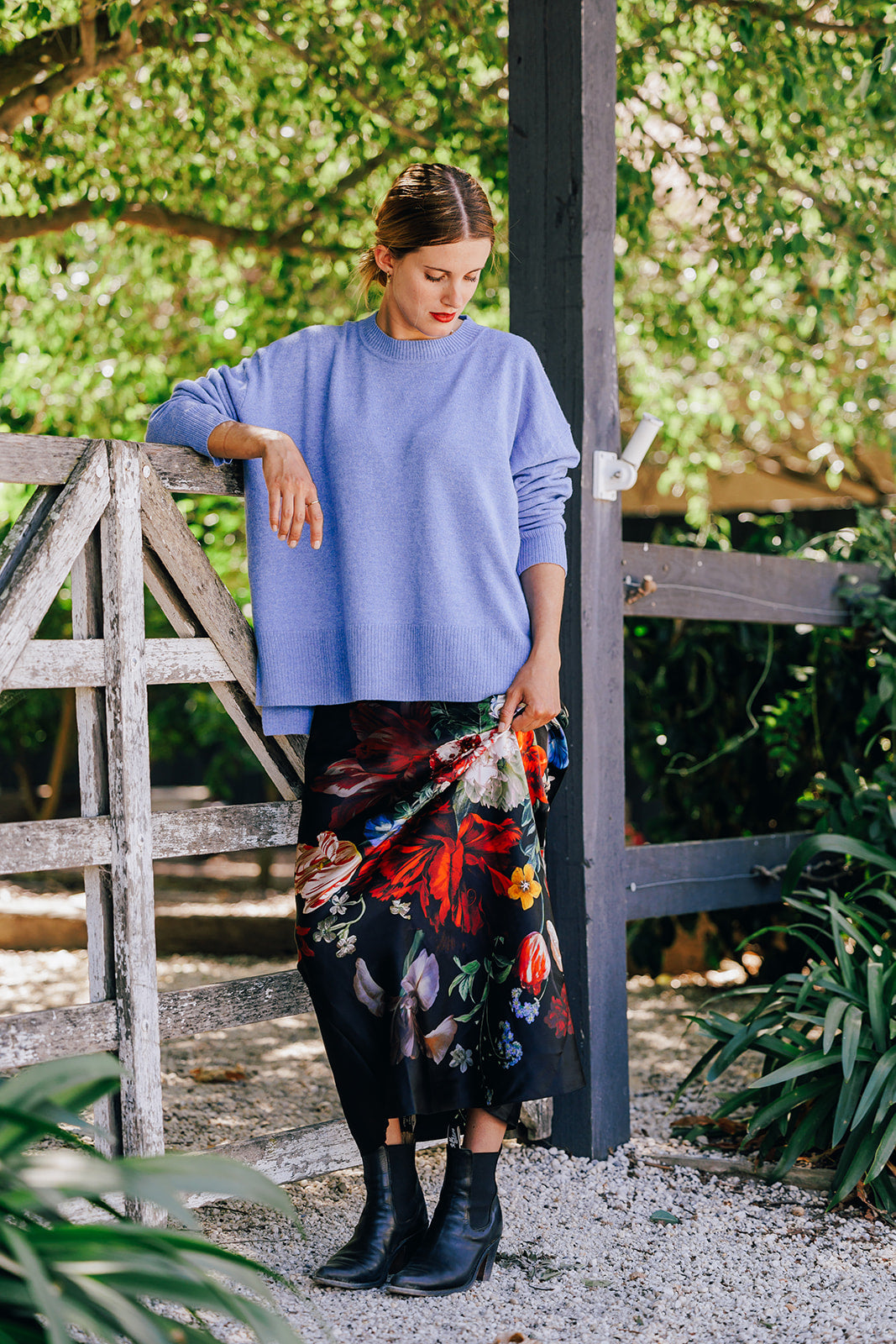 Blue Crew Neck Jumper