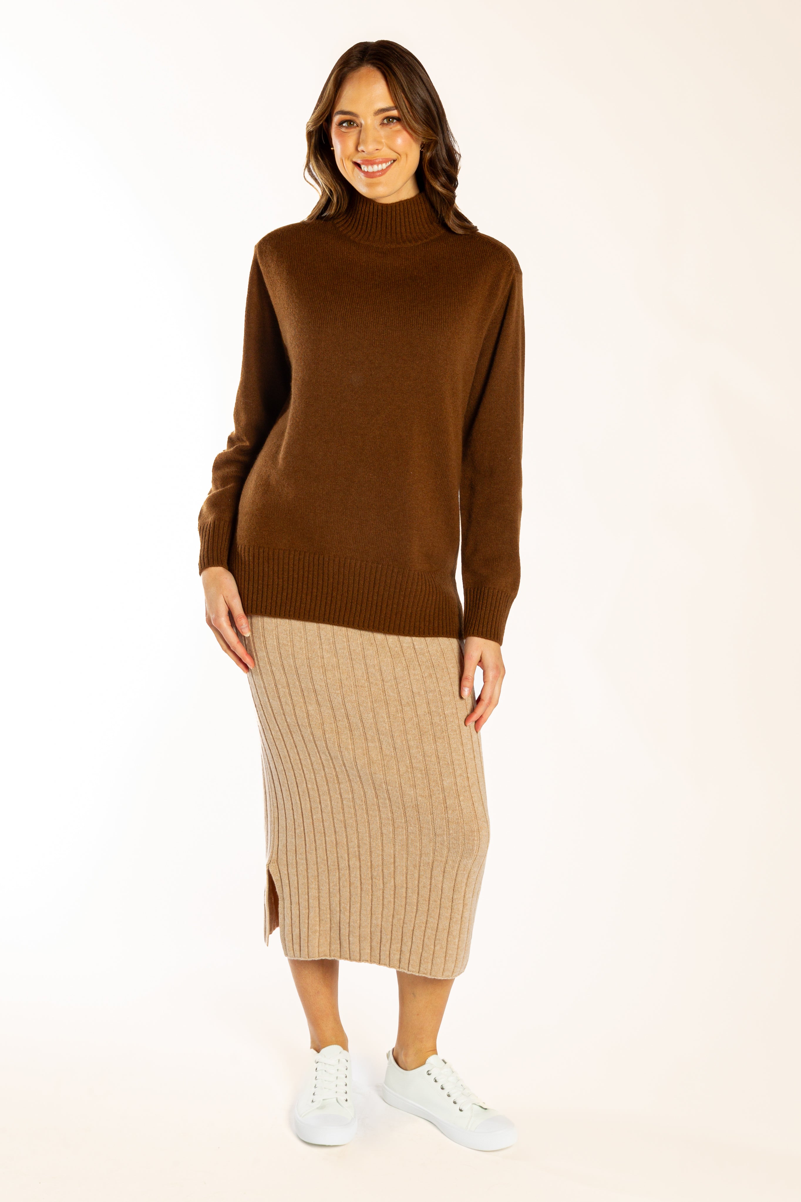 Chocolate Polo Neck