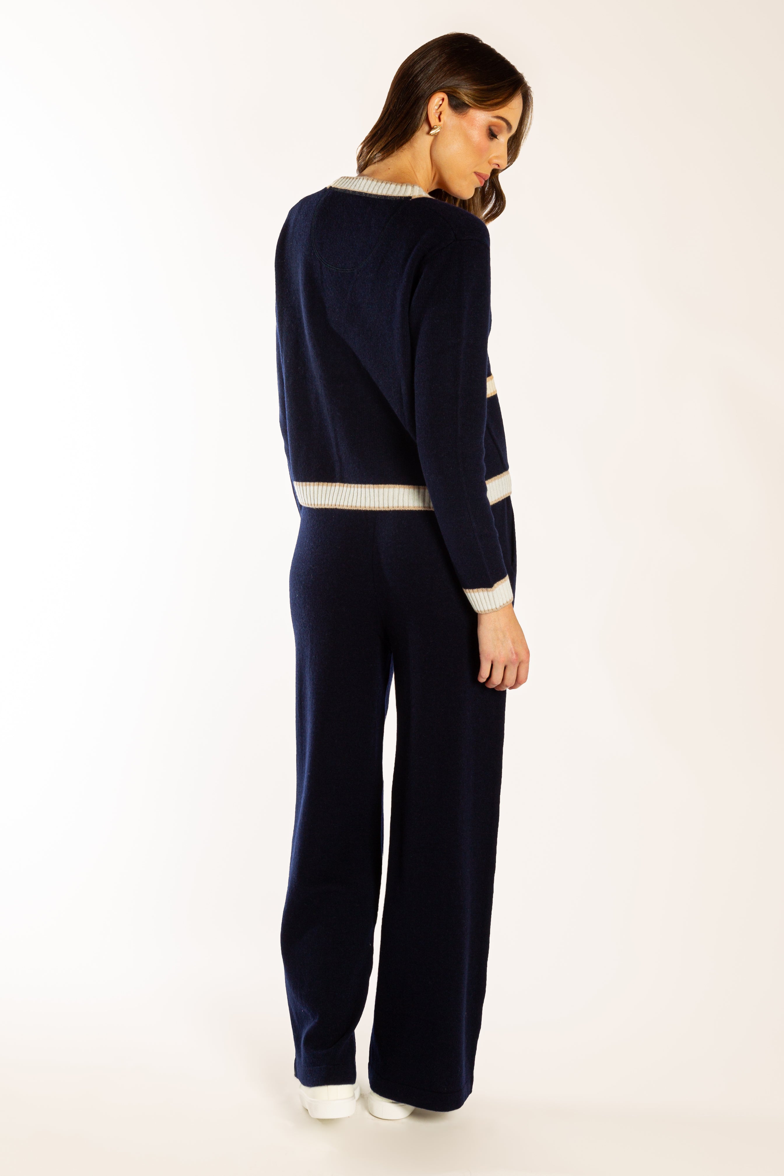 Navy Wide Leg Pant