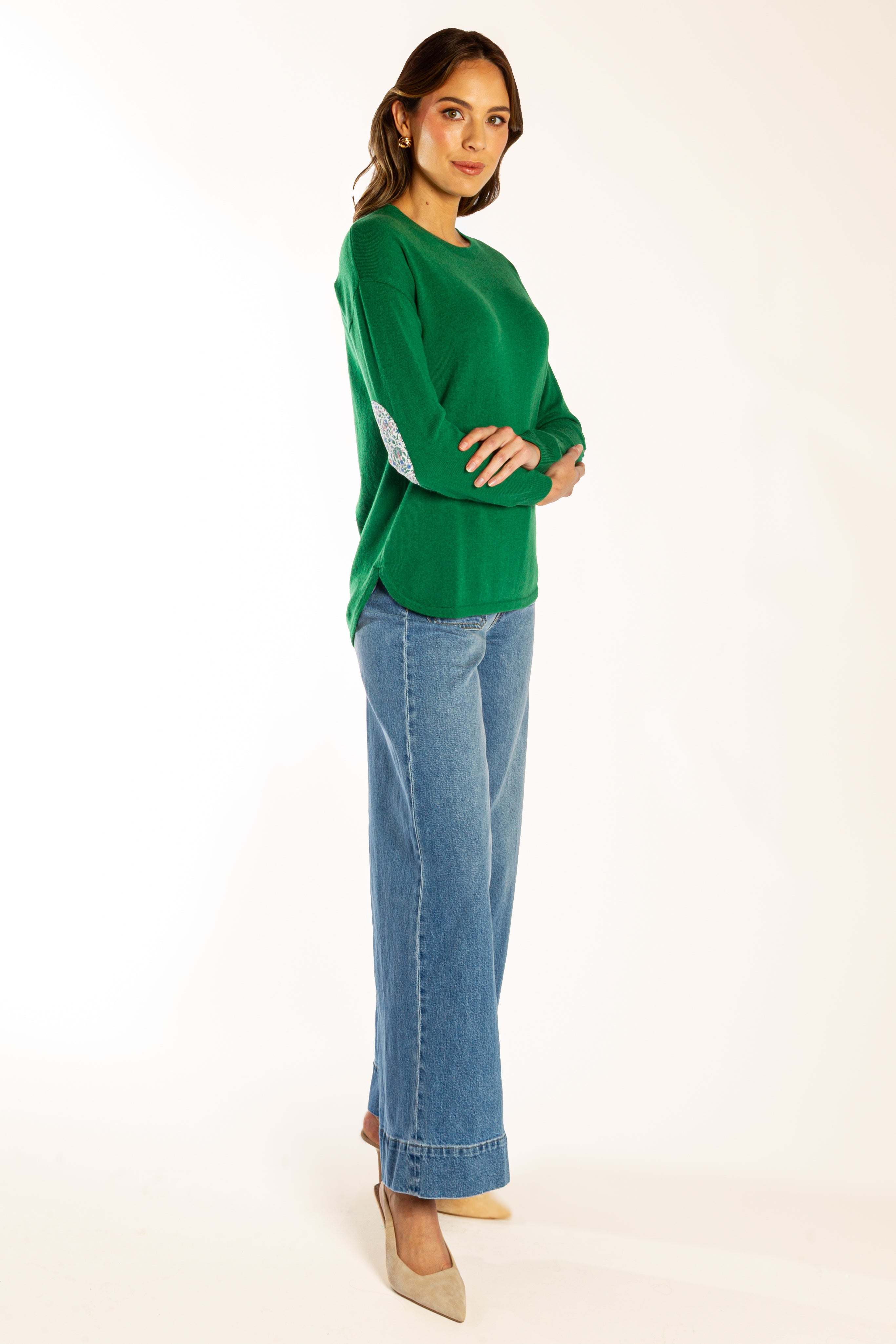 Green Swing w Liberty Elbow Patches