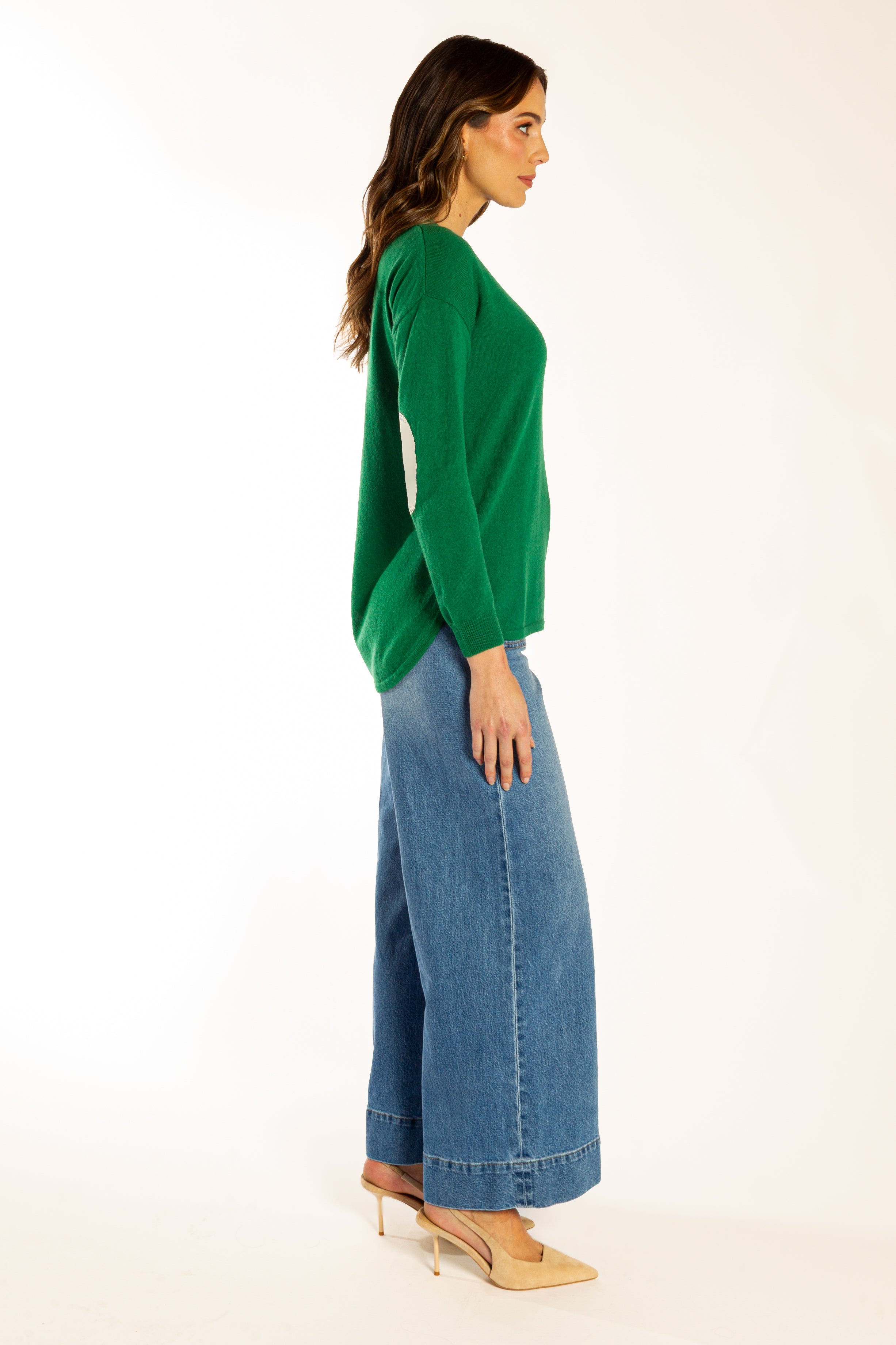 Green Swing w Liberty Elbow Patches