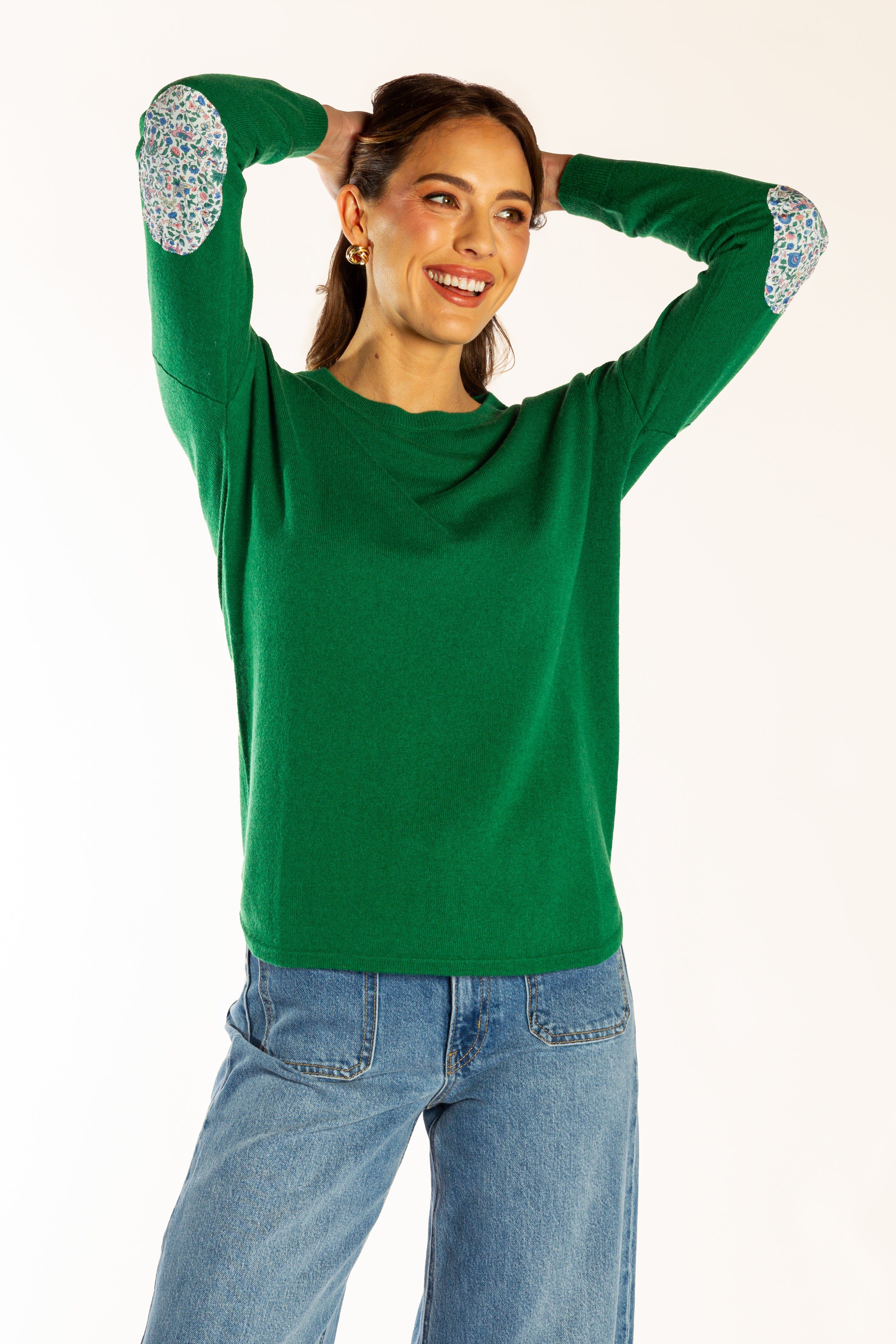 Green Swing w Liberty Elbow Patches