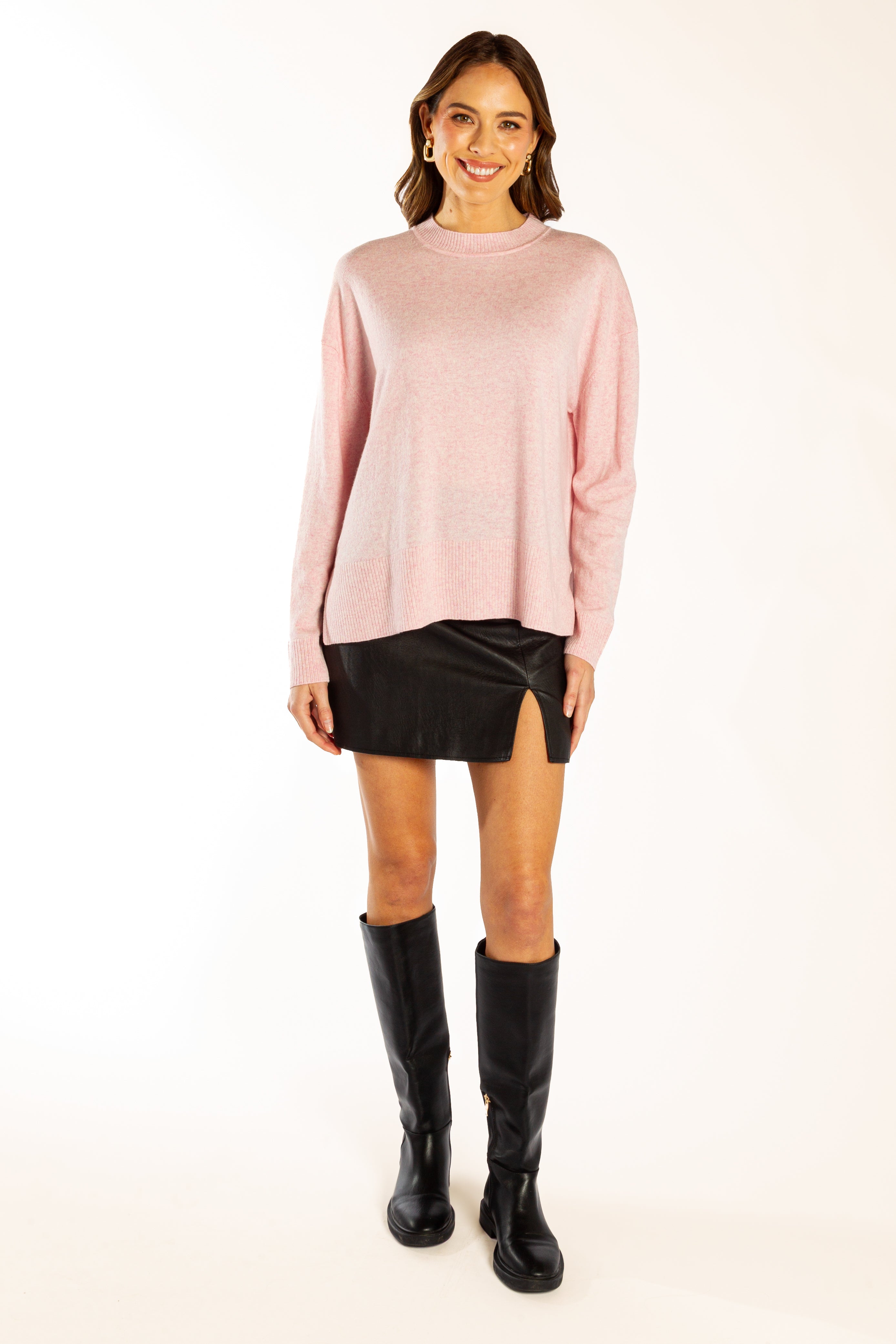 Baby Pink Classic Crew Neck