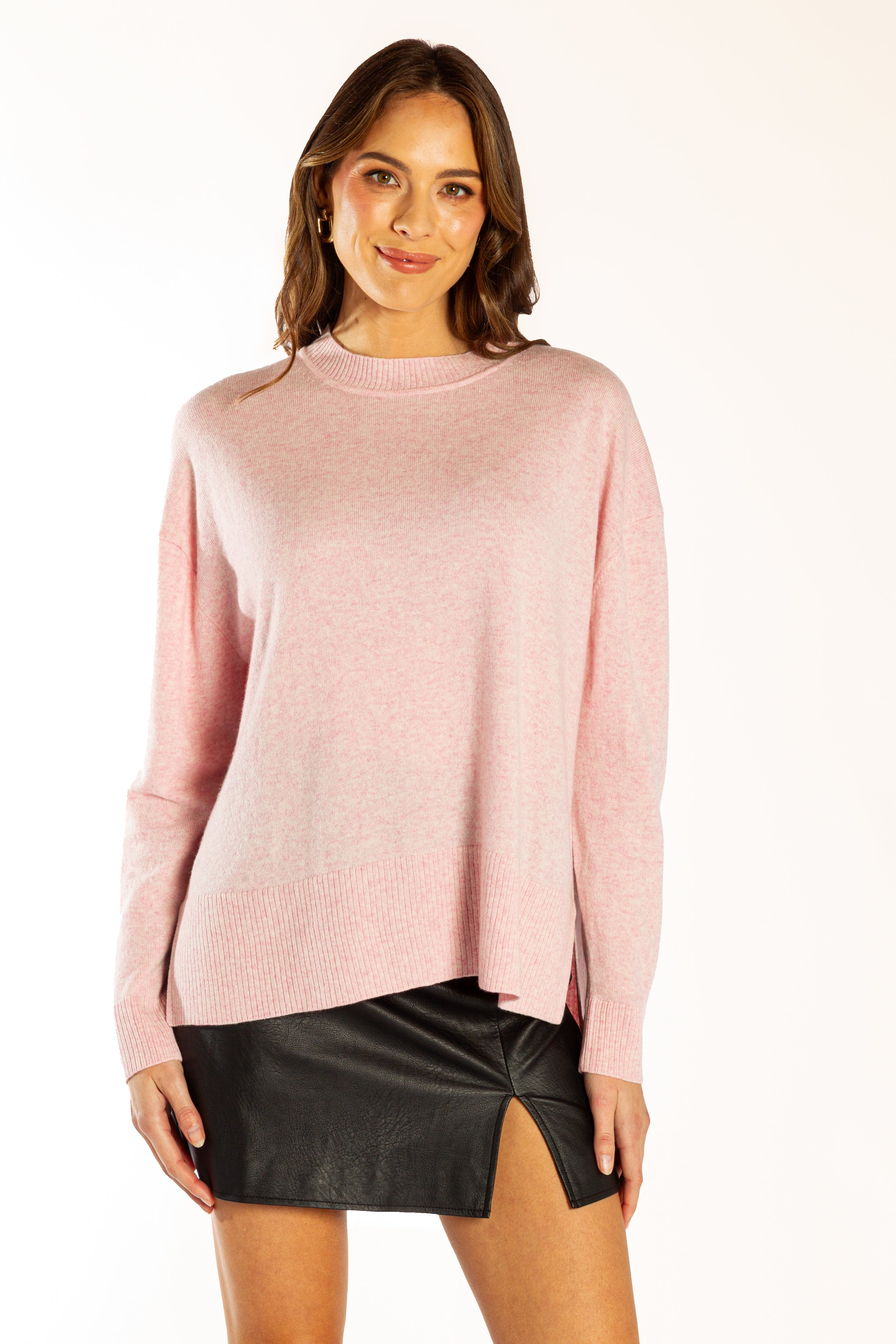 Baby Pink Classic Crew Neck
