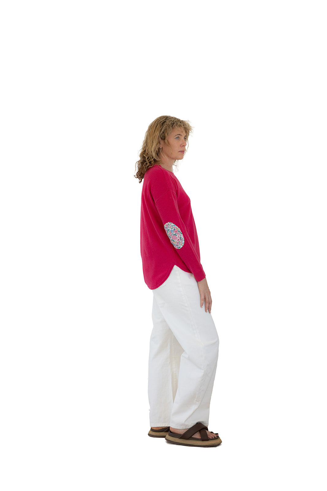 Bright Pink Swing w Liberty Elbow Patches