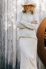 Oatmeal Polo Neck