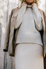 Oatmeal Polo Neck