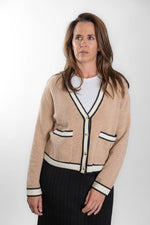 Load image into Gallery viewer, Camel Short Cardigan
