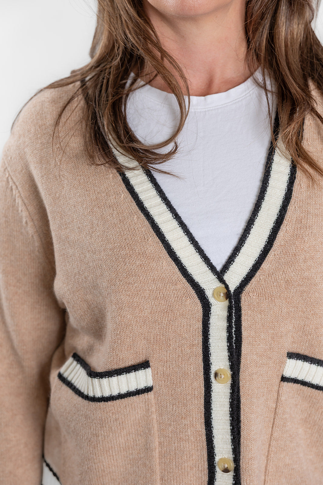 Camel Short Cardigan