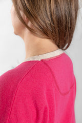 Bright Pink with Oatmeal Contrast Swing