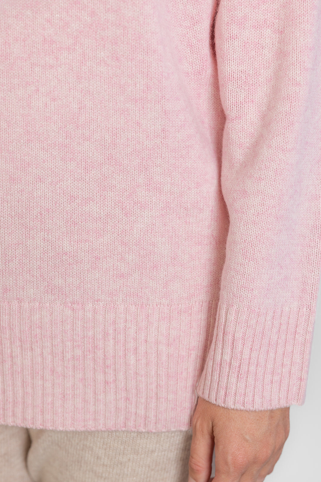 Baby Pink Polo Neck