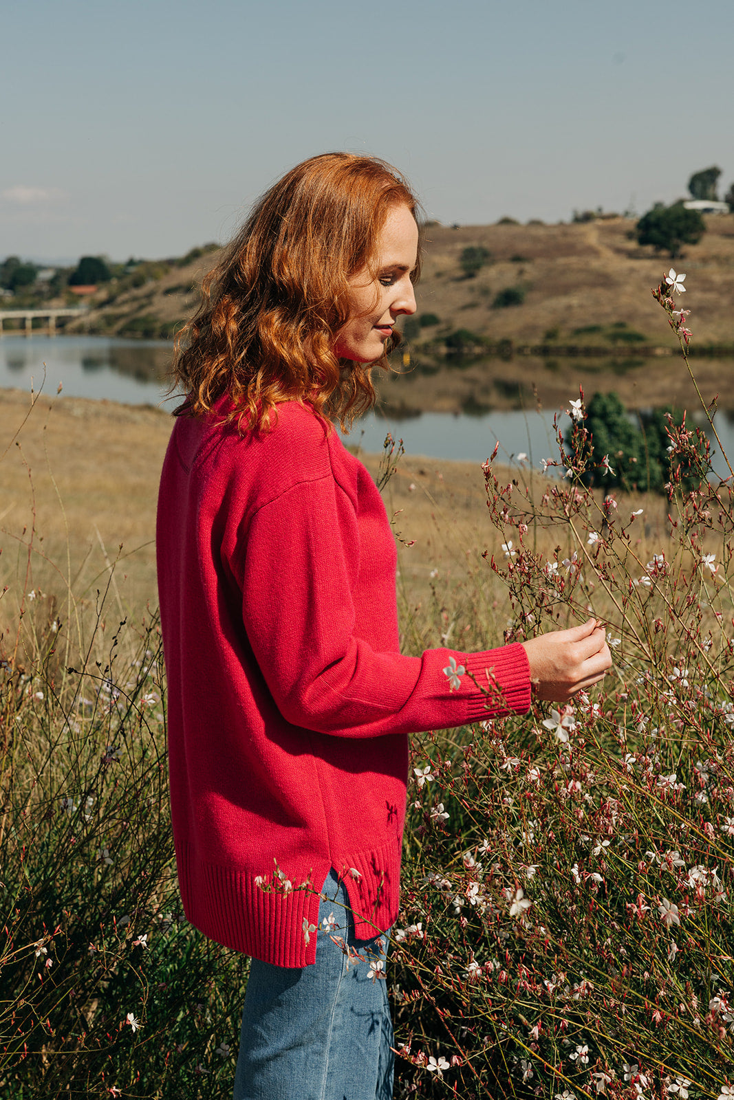 Bright Pink Polo Neck