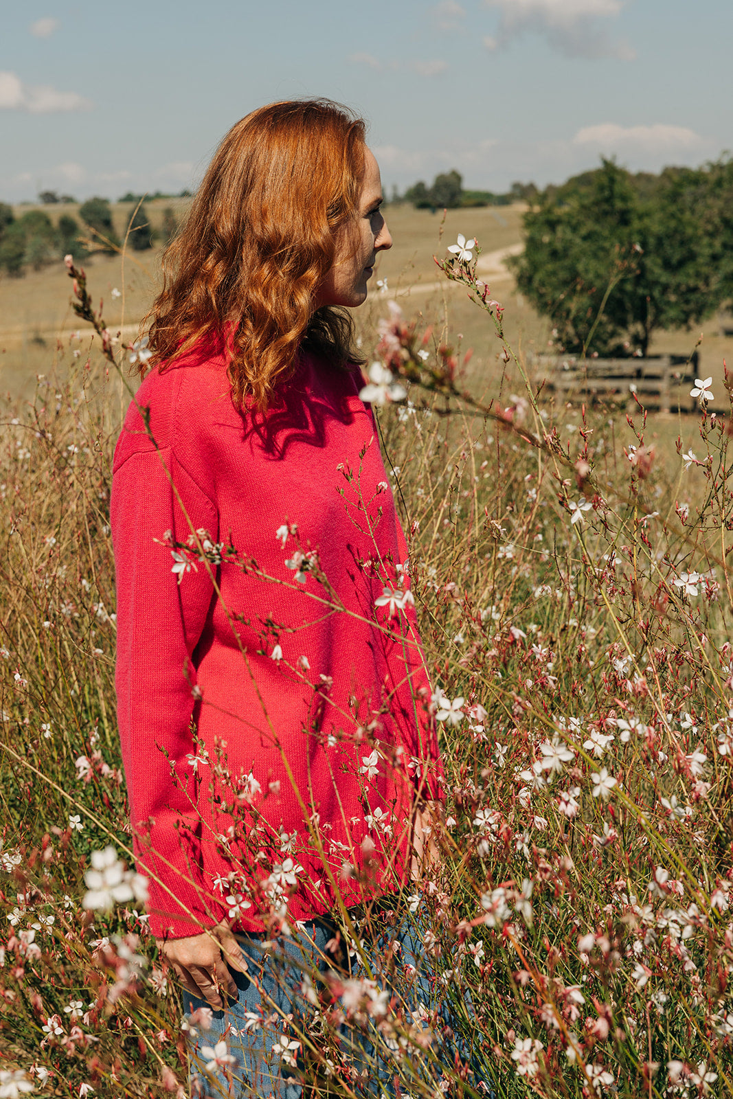 Bright Pink Polo Neck