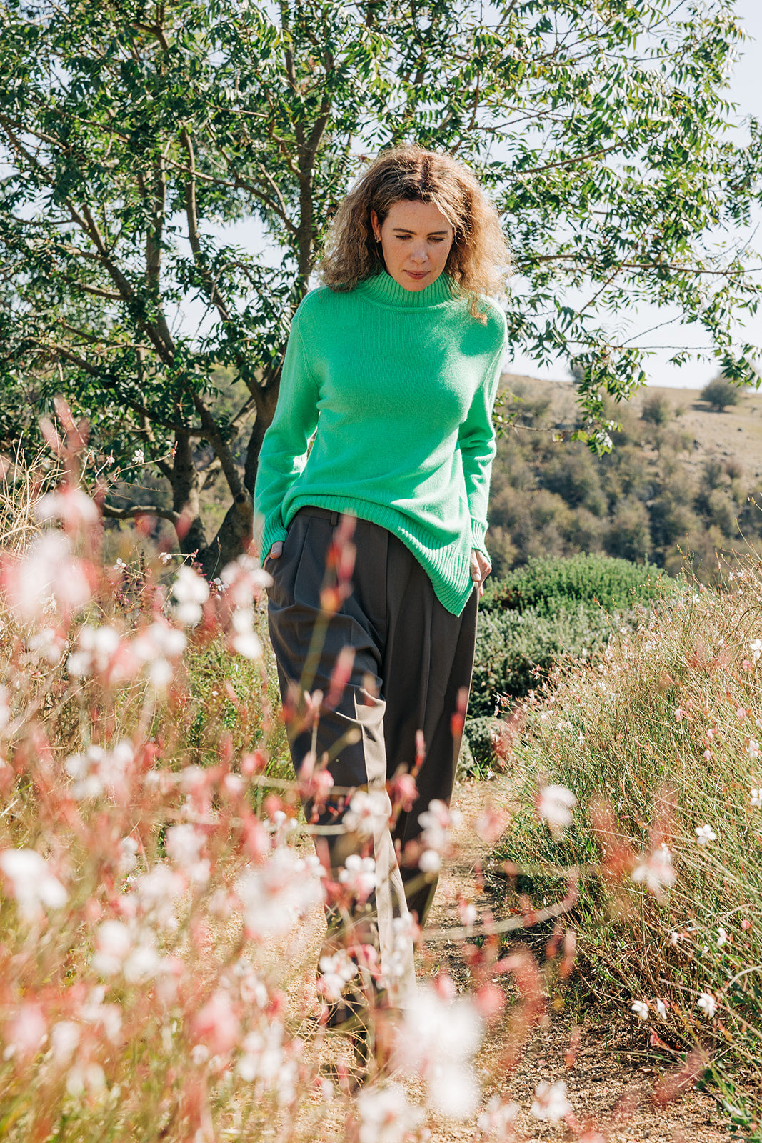 Bright Green Polo Neck