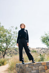 Black Funnel Neck