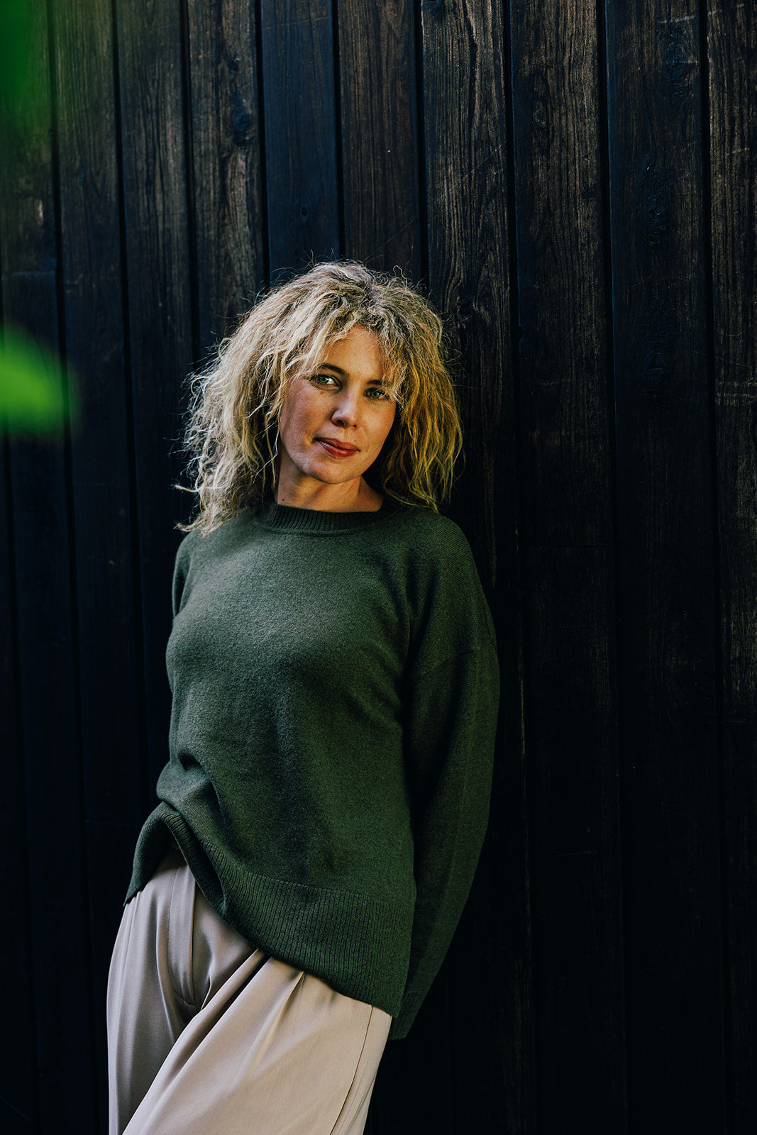 Khaki Crew Neck Jumper