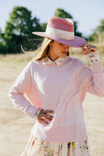 Load image into Gallery viewer, Baby Pink Crew Neck Jumper
