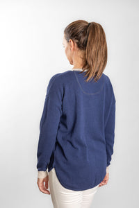 Navy with Oatmeal Contrast Swing