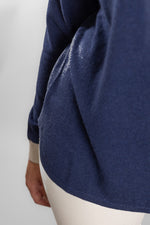 Load image into Gallery viewer, Navy with Oatmeal Contrast Swing
