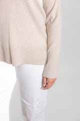 Oatmeal V Neck Jumper