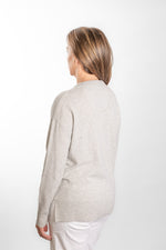 Load image into Gallery viewer, Grey V Neck Jumper
