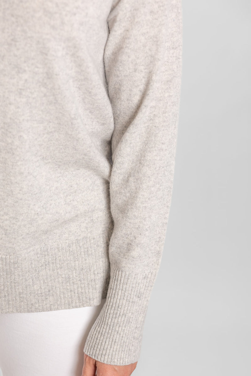Grey V Neck Jumper