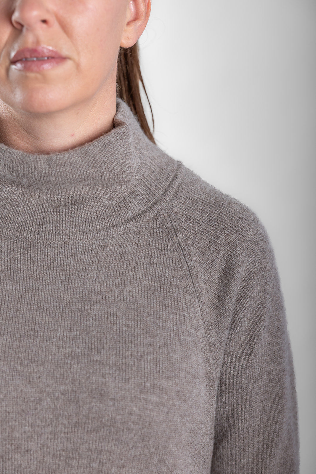 Brown Funnel Neck
