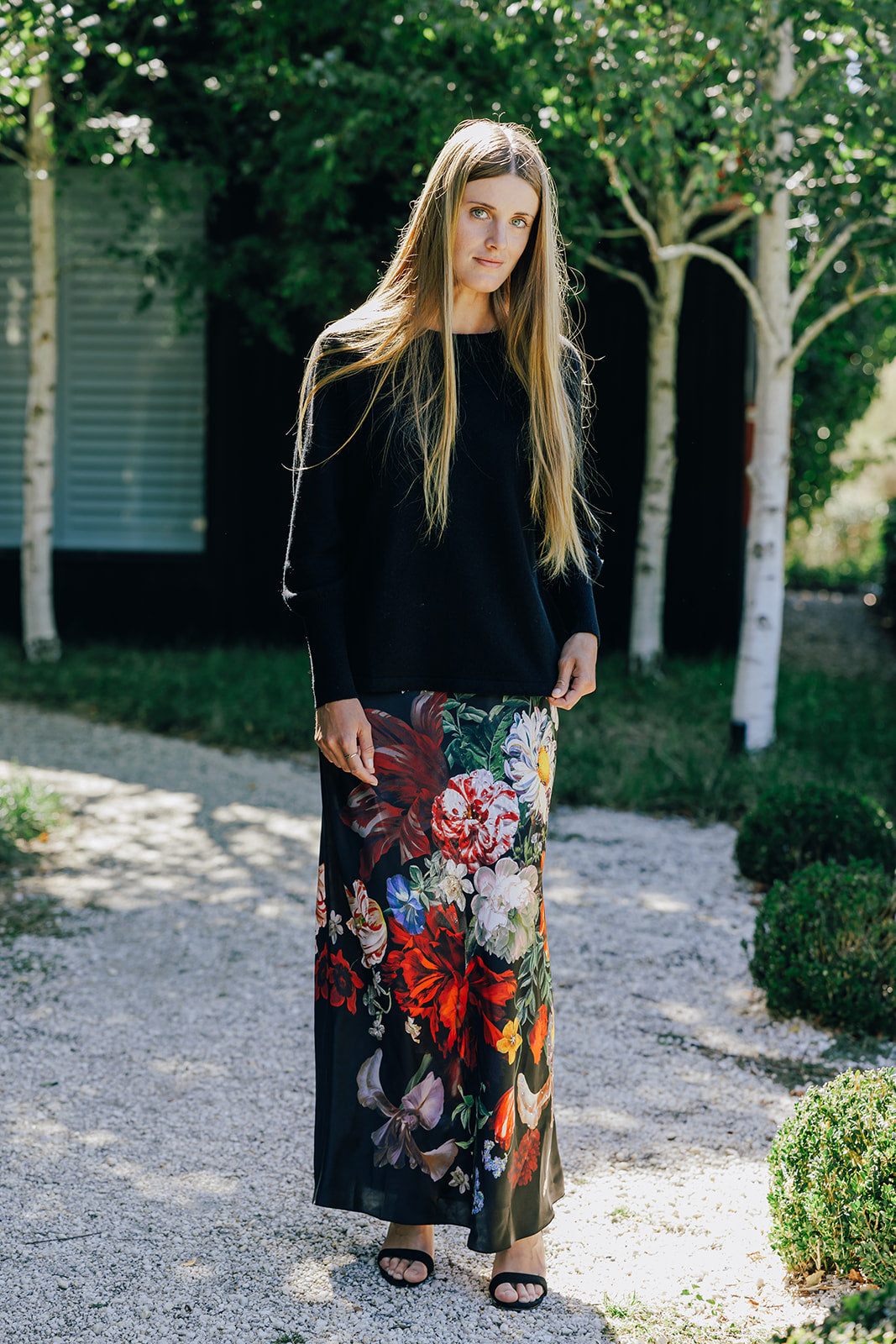 Black Bell Sleeve Crew