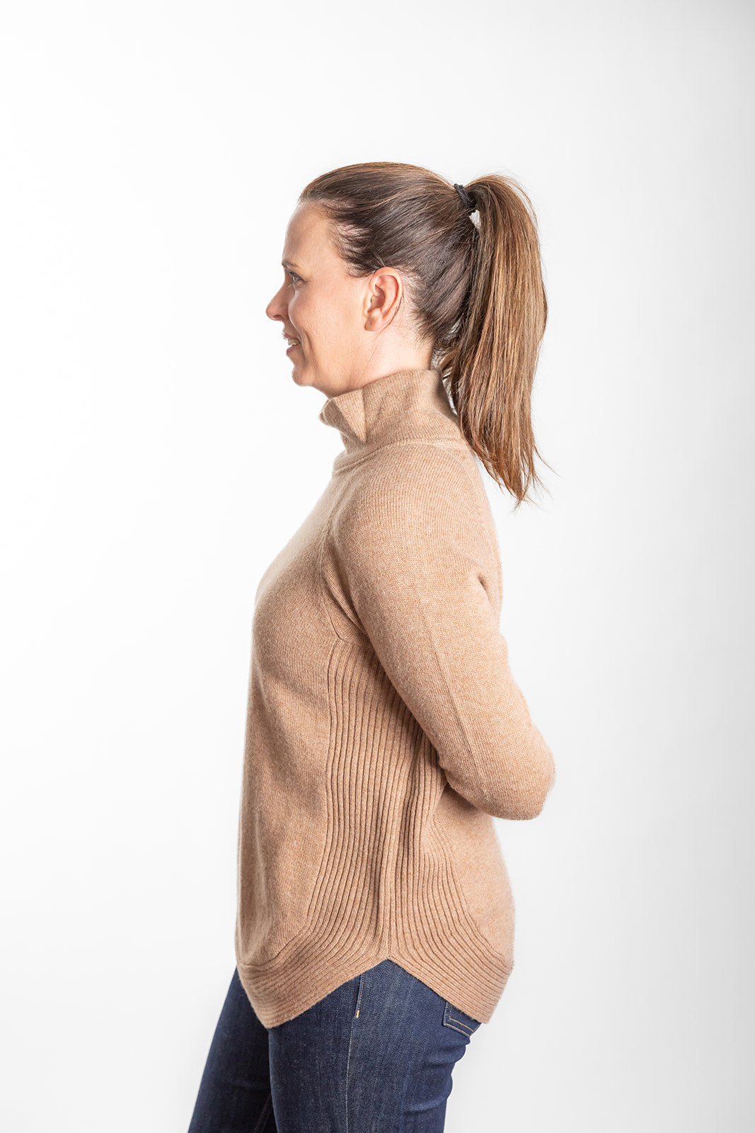 Cinnamon Funnel Neck