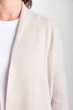 Load image into Gallery viewer, Oatmeal Long Cable Cardigan
