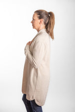 Load image into Gallery viewer, Oatmeal Long Cable Cardigan
