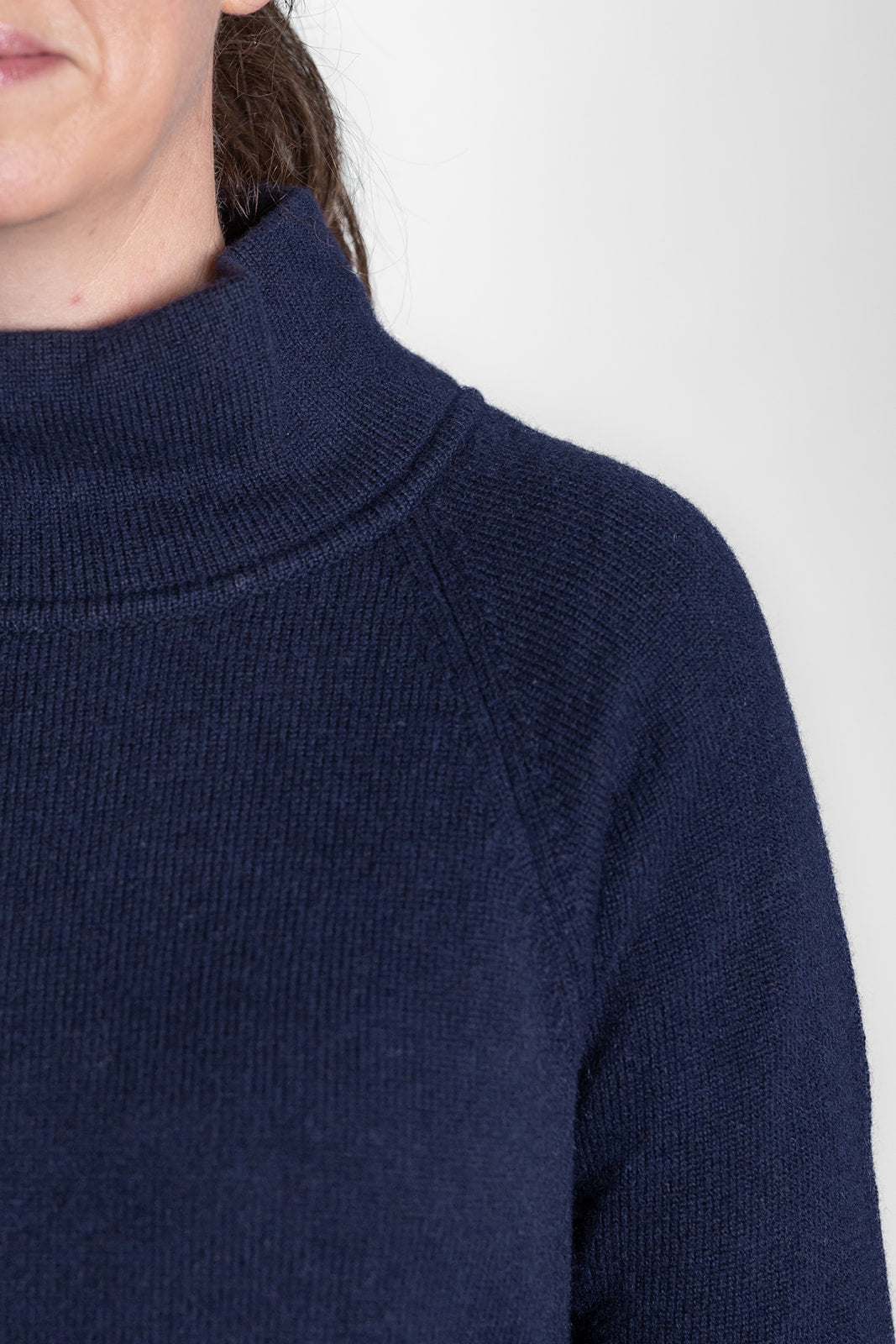 Navy Funnel Neck