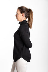 Black Funnel Neck