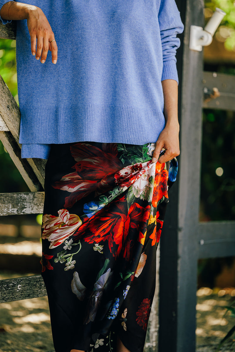 Blue Crew Neck Jumper