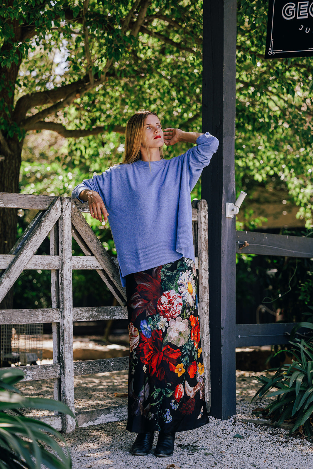 Blue Crew Neck Jumper