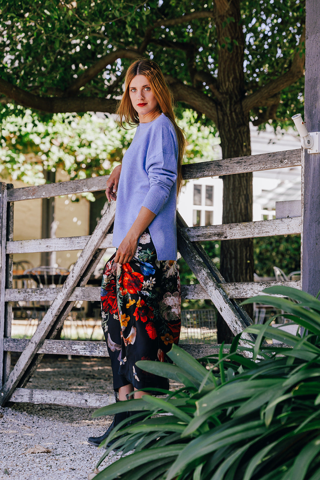 Blue Crew Neck Jumper