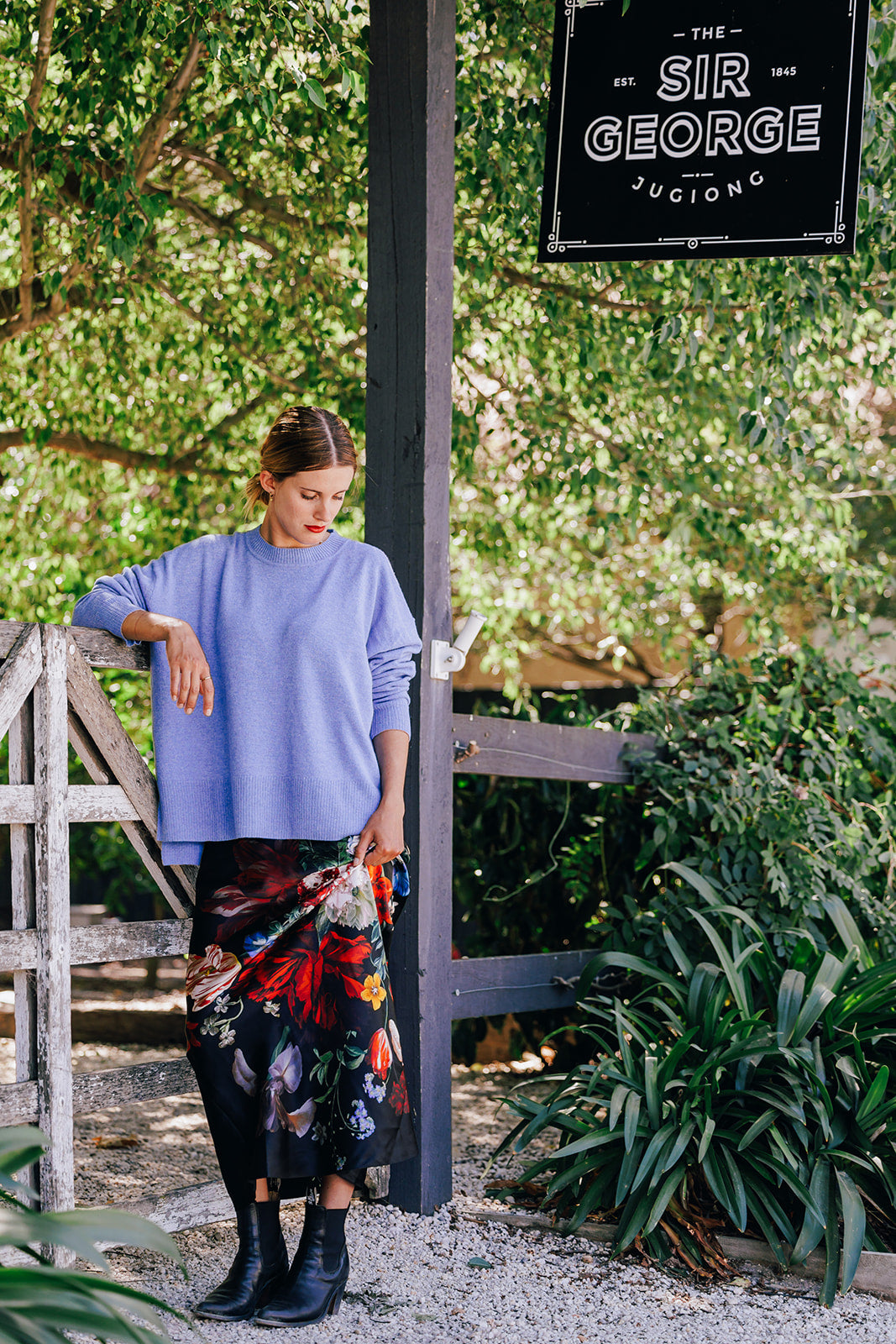 Blue Crew Neck Jumper