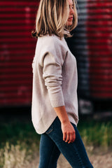 Oatmeal Funnel Neck